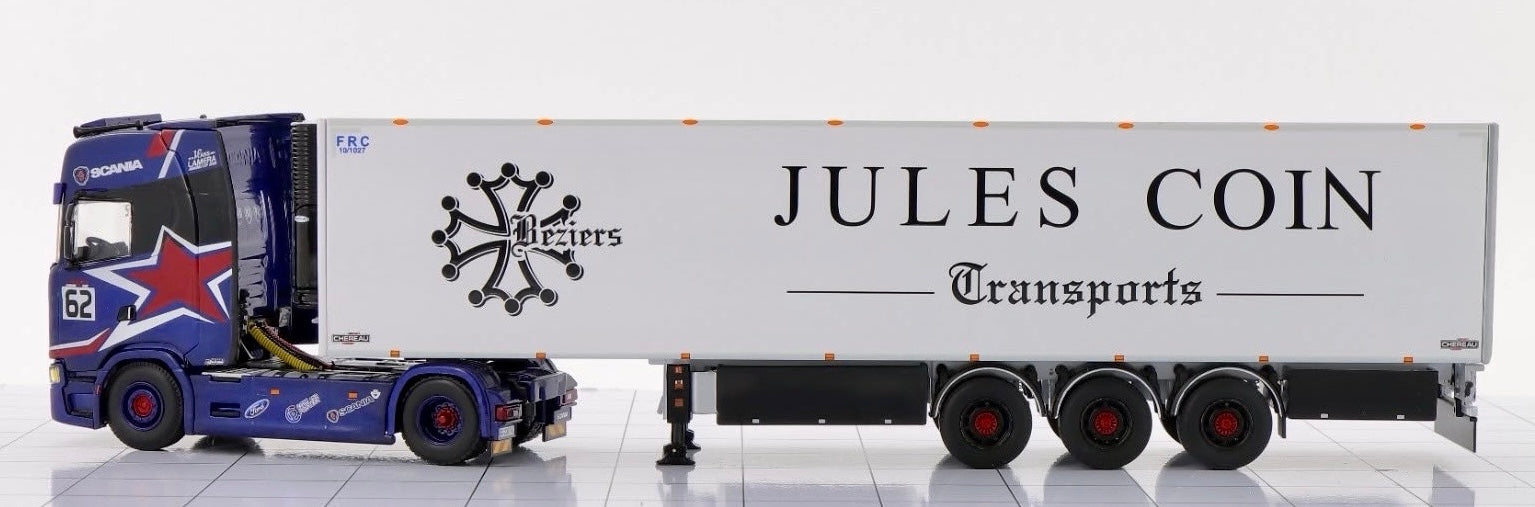 Miniature Ensemble Frigorifique Scania Lamera 62 - Jules Coin (1:50)